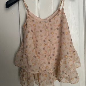 Spaghetti strap blousse